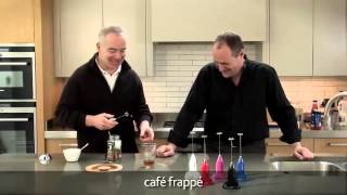 How to make a frappé coffee using an aerolatte milk frother [upl. by Eimak]