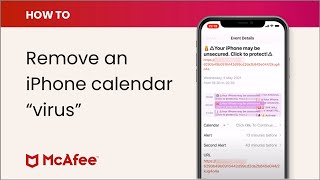 How to remove a smartphone  iPhone calendar quotvirusquot [upl. by Eirdua]