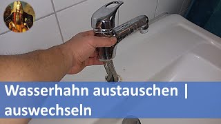 Wasserhahn austauschen  wechseln  montieren [upl. by Hebrew]