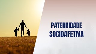 Paternidade socioafetiva [upl. by Ellered]