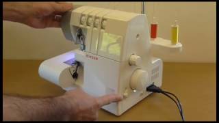 Singer 14SH754 Overlocker Different seams  Setup and Tension settings [upl. by Ajtak]