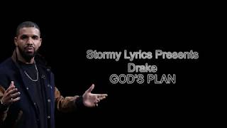 Drake  Gods Plan lyric video [upl. by Igig]