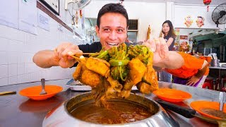 Malaysian Food in Melaka 🇲🇾 SPECIAL SATAY  Asam Pedas and Chicken Rice Balls  Malacca Malaysia [upl. by Matuag]