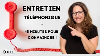 Entretien téléphonique  15 minutes pour convaincre  exemples de questions [upl. by Mccord]