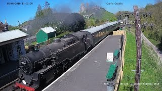 Swanage Railway Autumn Steam Gala  Corfe Castle Cam [upl. by Theta]