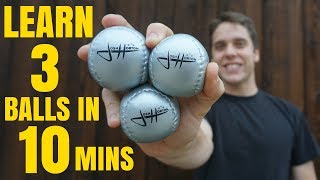 HOW TO JUGGLE 3 BALLS  Tutorial [upl. by Sutniuq920]