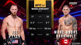 JOE PYFER VS MARCANDRE BARRIAULT FULL FIGHT UFC 303 [upl. by Anasor]