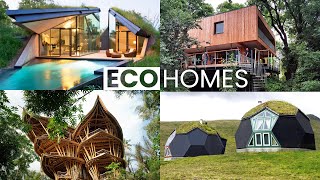 10 EcoFriendly and Sustainable Houses  Green Building Design [upl. by Yragerg]