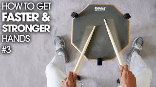 THE SECRET TO FASTER HANDS  Beginner Drum Lesson 3 [upl. by Enyawad548]