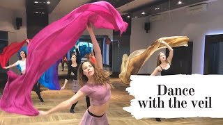 Jamilah  bellycoaching workshops  Dance with the veil  Scheherazade [upl. by Caravette]