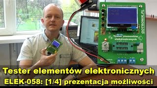 Tester elementów elektronicznych ELEK058 14 [upl. by Nodla]