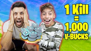 Every Kill  1000 V Bucks in Fortnite Dad Freaks Out  Royalty Gaming [upl. by Riedel789]