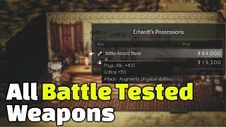 All Battle Tested Weapon Locations  Where To Find BEST Weapons  Octopath Traveler [upl. by Cheri]