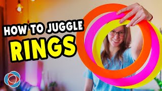 Learn to juggle RINGS  Beginner Juggling Tutorial [upl. by Whittaker]