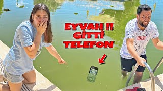 KEDİLERİ ARARKEN TELEFON KURBAĞALI HAVUZA DÜŞTÜ [upl. by Dincolo]