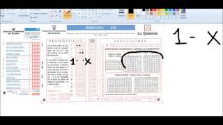 Quiniela Reducida 7 dobles Tutorial Explicación Como se realiza [upl. by Mariejeanne]