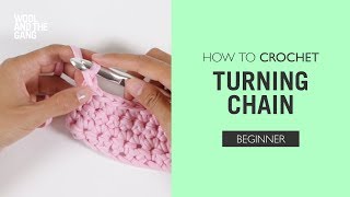 How to Crochet Turning Chain [upl. by Sipple]