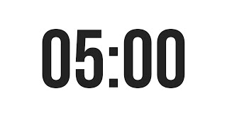 5 MINUTE TIMER  COUNTDOWN TIMER MINIMAL [upl. by Gagne]