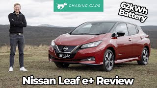 Nissan Leaf e 2021 review  62kWh Leaf  Chasing Cars [upl. by Tarryn367]