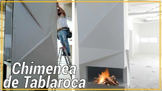 Como hacer una Chimenea de Tablaroca [upl. by Suirauqed]