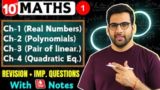 Class 10 Maths Revision  Important Questions  Board Exams [upl. by Emera]