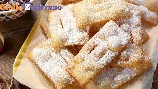 Chiacchiere di Carnevale Frappe bugie crostoli  Ricetta in 1 minuto [upl. by Ike]