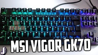 New MSI Vigor GK70 Mechanical Gaming Keyboard [upl. by Aulea]