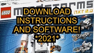 NEW How to download Lego Mindstorms NXT 20 Building instructions and programming software [upl. by Alyahsal666]