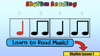 Rhythm Reading Lesson 1  Kodaly [upl. by Raynah]