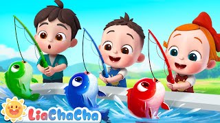 12345 Once I Caught a Fish Alive  Number Song  Kids Songs amp Nursery Rhymes  LiaChaCha [upl. by Enelra]