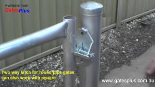 Gate Latch 2 way for round pipe and square [upl. by Phylis]