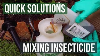 Quick Solutions How to Mix Insecticide [upl. by Meil755]