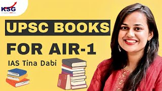 UPSC Booklist 📚 For Each Subject By IAS TINA DABI  ksgias [upl. by Jeu]