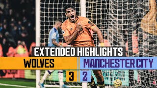 WOLVES DO THE DOUBLE OVER THE CHAMPIONS  Wolves 32 Man City  Extended highlights [upl. by Assennev]