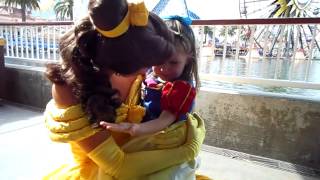 Brynna meets Belle at Disneyland [upl. by Penney]