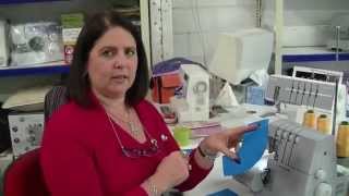 Using Your Overlocker  Serger How to Curves and Corners [upl. by Neyr509]