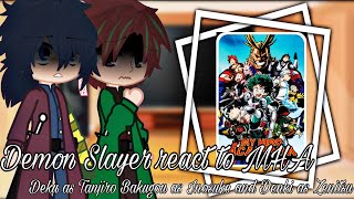 Demon Slayer react to MHA  Part 2  Gacha sisters [upl. by Neetsyrk]