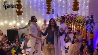 Zara noor abbass and asad siddiqui dance performance at iqra and yasir wedding [upl. by Attenaj]