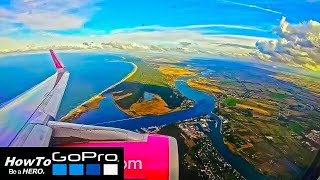 Lotnisko Gdańsk Lądowanie Wizzair Airbus A320 GoPro Hero ゴープロ 고프로 [upl. by Ahsilef664]