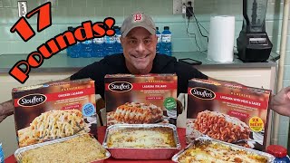 17 Pound Stouffers Lasagna Feast Challenge [upl. by Lashond]