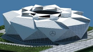 Minecraft  TIMELAPSE  Mercedes Benz Stadium Atlanta Falcons New Official  DOWNLOAD [upl. by Fini]