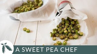 Cornmeal Fried Okra  A Sweet Pea Chef [upl. by Krusche207]