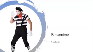 Pantomime  Definition and qualities  Anderson La Barrie [upl. by Eidarb]