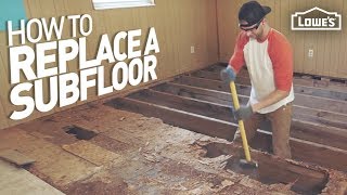 How to Remove and Replace a Rotten Subfloor [upl. by Nolasba]