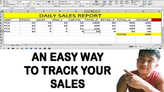 How to create daily sales report on Excel [upl. by Cris]