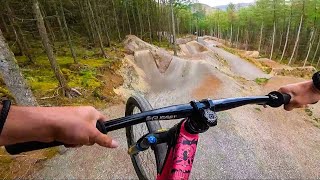 RIDING DOWNHILL FREERIDE LINES ON A DIRT JUMP BIKE FEELS INSANE [upl. by Cobbie]