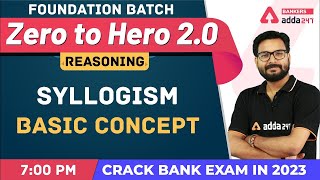 Syllogism Basic Concept L1  Reasoning  Banking Foundation Classes Adda247 Class2 [upl. by Dean]