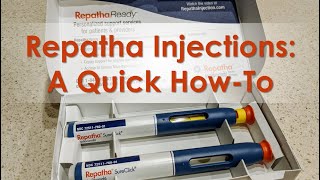 Repatha Injections A Quick HowTo [upl. by Bonnes]