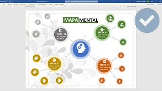 COMO CREAR UN MAPA MENTAL EN WORD [upl. by Warring]