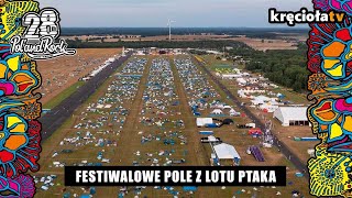 Festiwalowe pole z lotu ptaka [upl. by Vladi805]